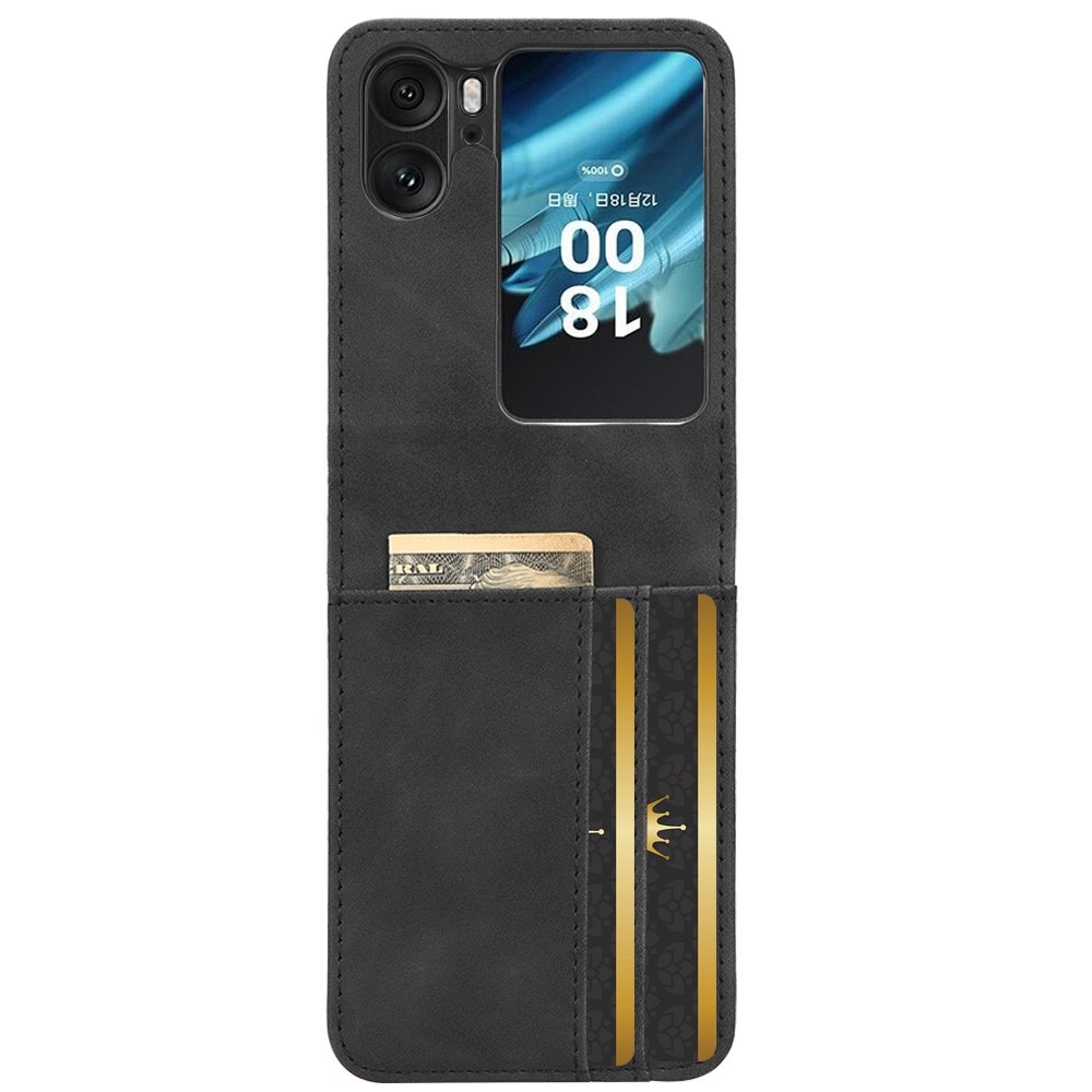 Funda delgada cartera Oppo Find N2 Flip negro