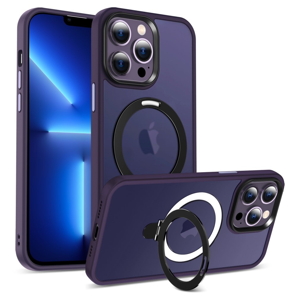 Funda híbrida MagSafe Ring iPhone 13 Pro Púrpura