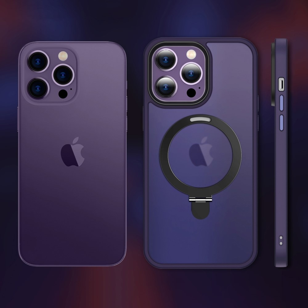 Funda híbrida MagSafe Ring iPhone 13 Pro Púrpura