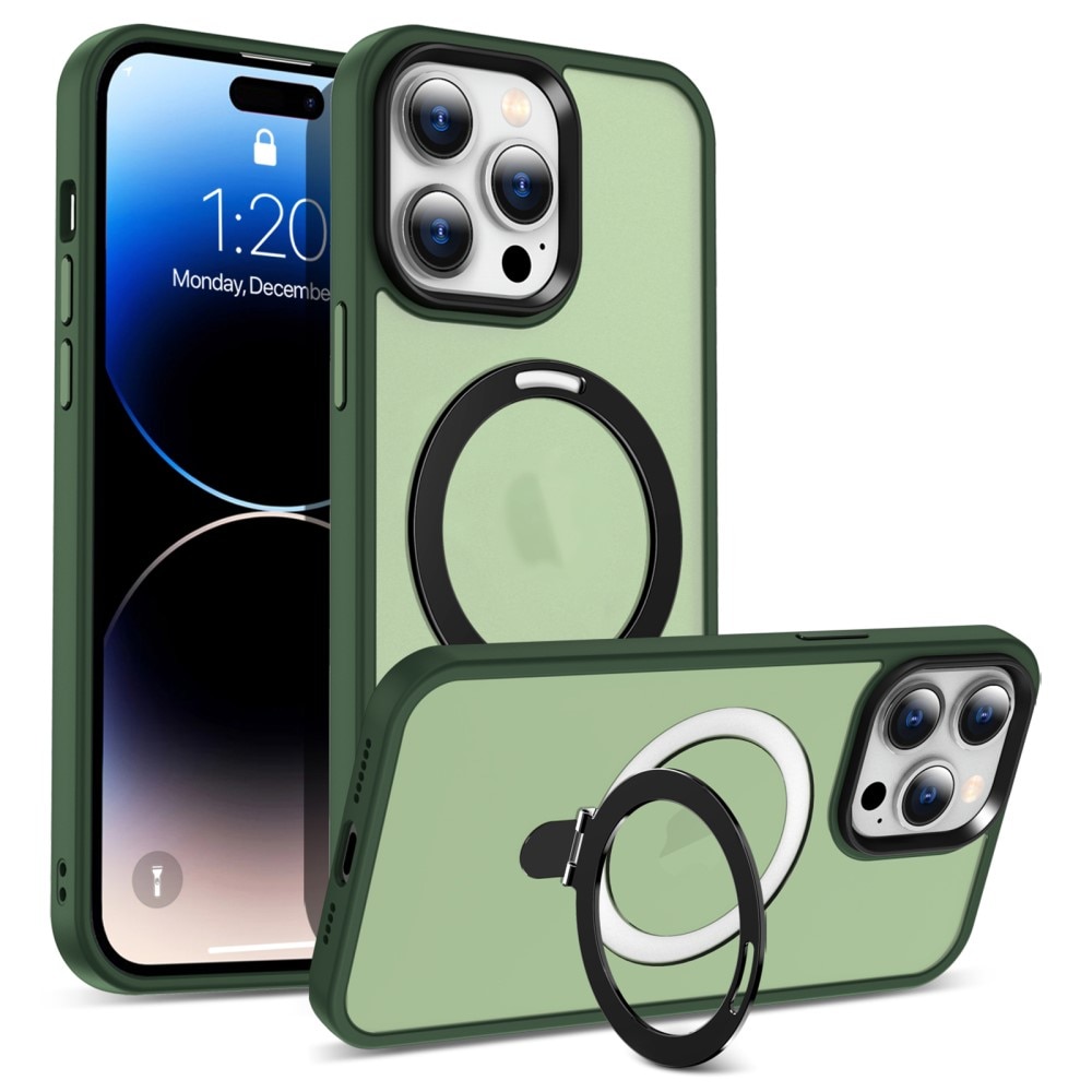 Funda híbrida MagSafe Ring iPhone 14 Pro Max verde