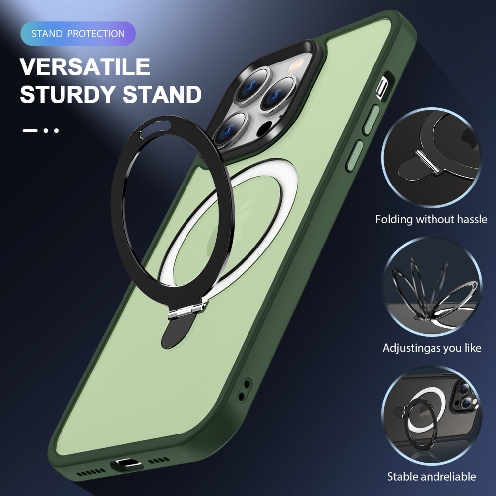 Funda híbrida MagSafe Ring iPhone 14 Pro Max Verde