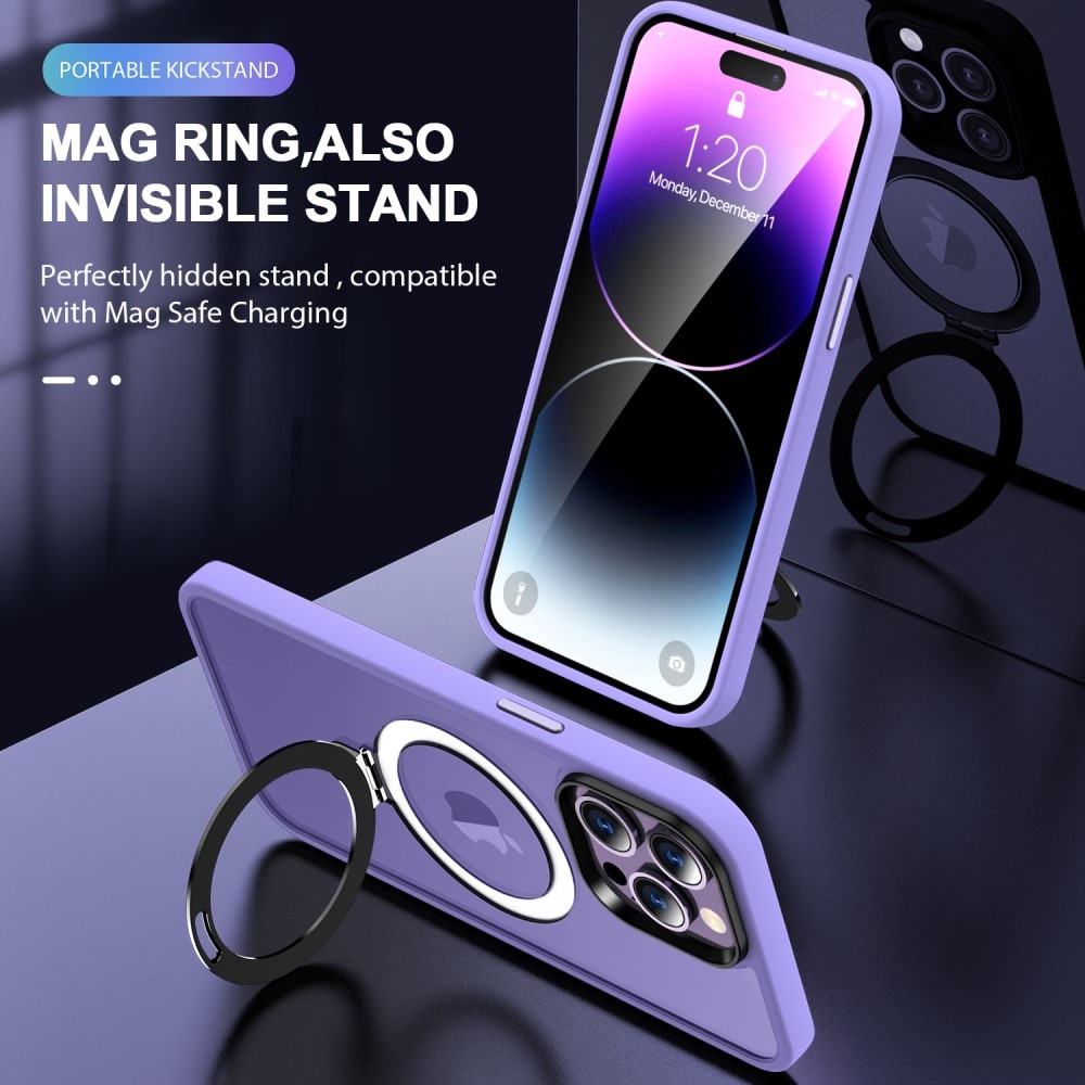 Funda híbrida MagSafe Ring iPhone 14 Pro Max lavanda