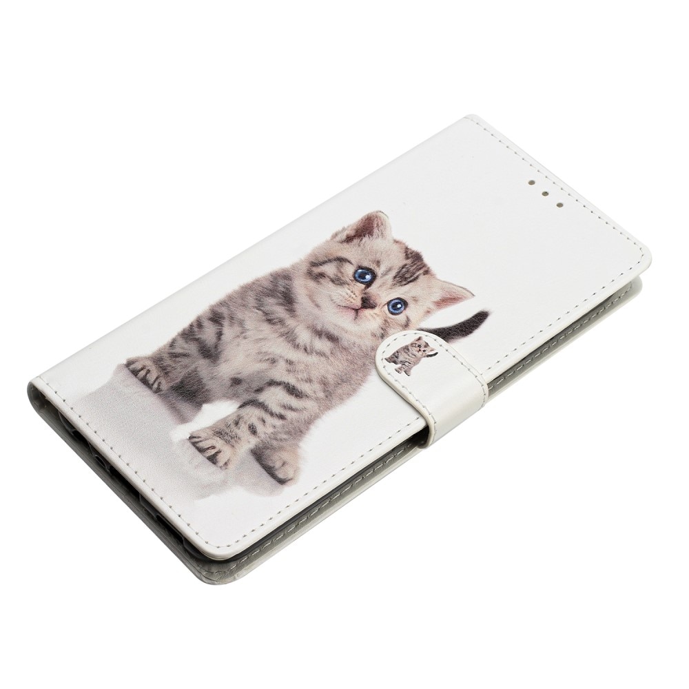 Funda cartera Google Pixel 6a gatito