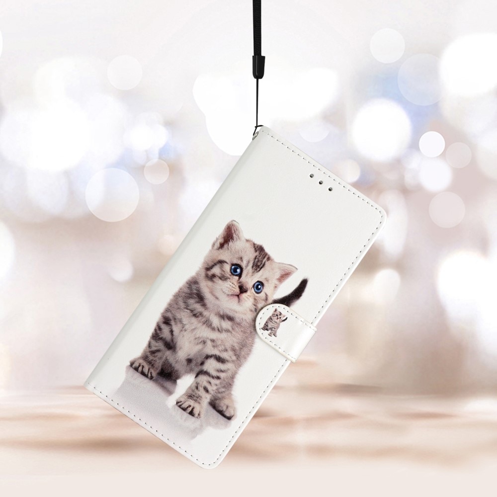 Funda cartera Google Pixel 6a gatito