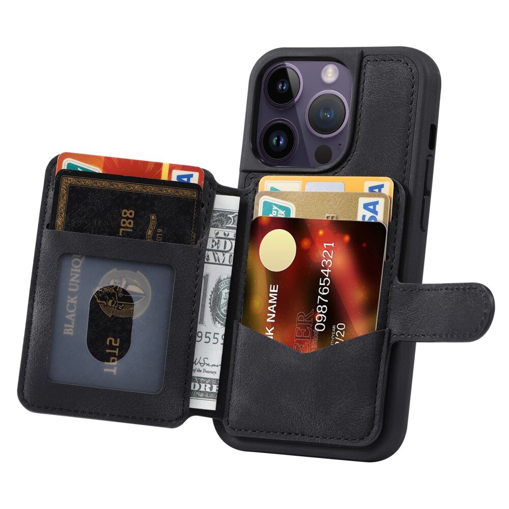 Funda con tarjetero anti-RFID Multi-slot iPhone 12/12 Pro negro