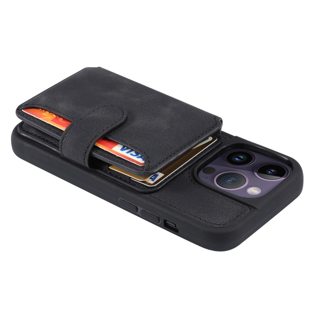 Funda con tarjetero anti-RFID Multi-slot iPhone 13 Pro negro