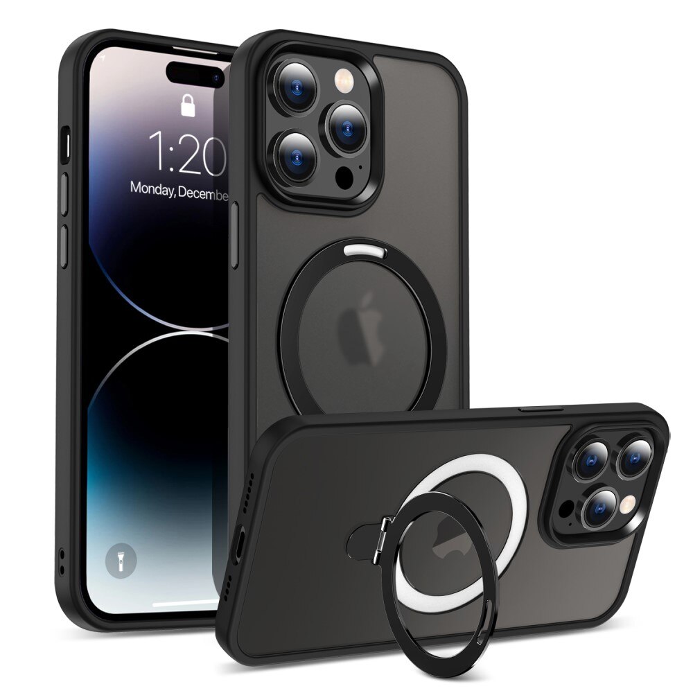 Funda híbrida MagSafe Ring iPhone 14 Pro Negro