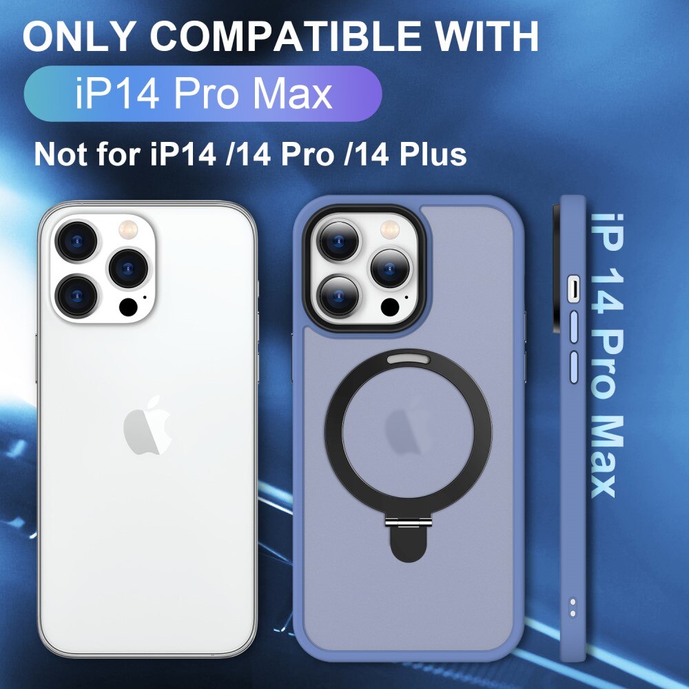 Funda híbrida MagSafe Ring iPhone 14 Pro Azul