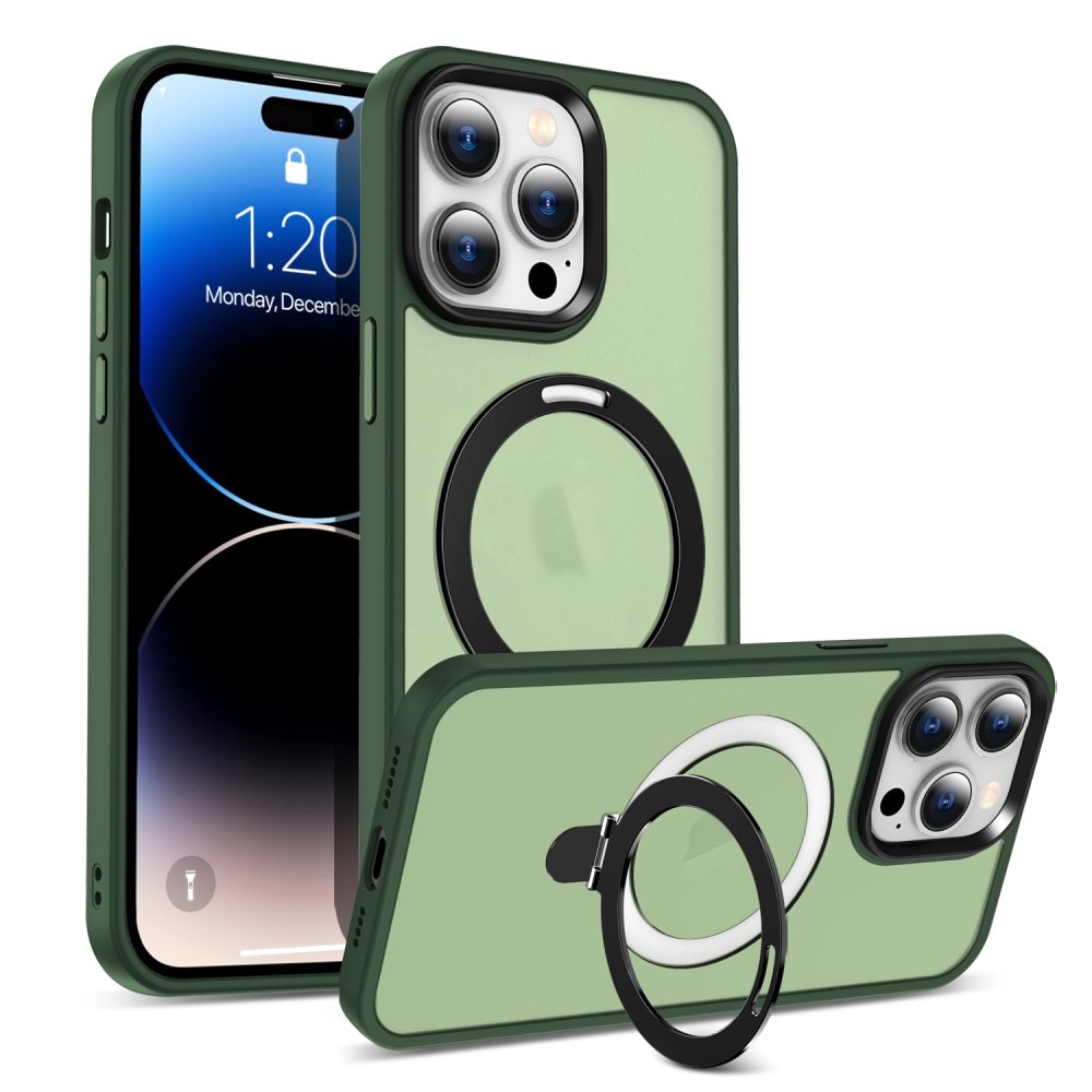 Funda híbrida MagSafe Ring iPhone 14 Pro verde