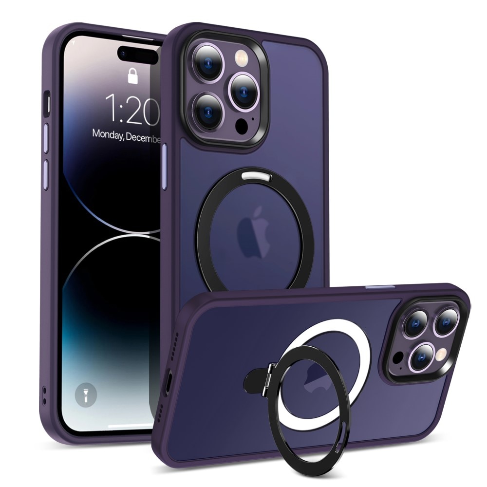 Funda híbrida MagSafe Ring iPhone 14 Pro violeta