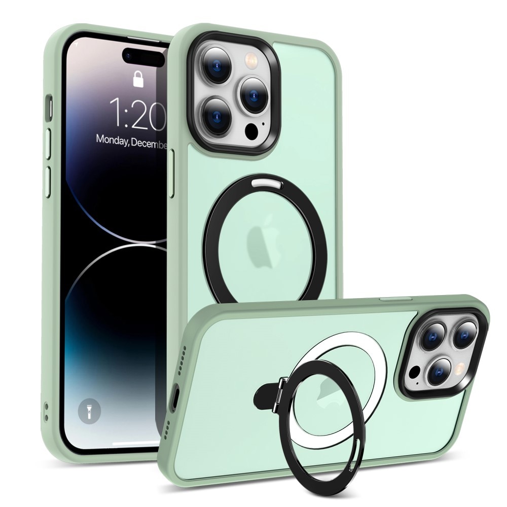 Funda híbrida MagSafe Ring iPhone 15 Pro Verde