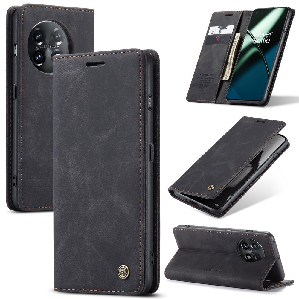 Funda delgada con solapa OnePlus 11 negro