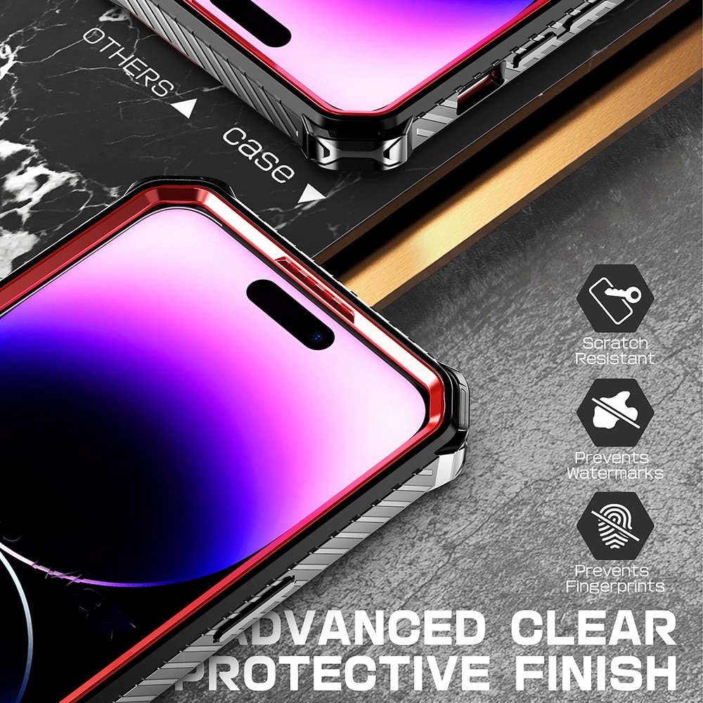 Funda híbrida Tech MagSafe Ring iPhone 13 Pro negro