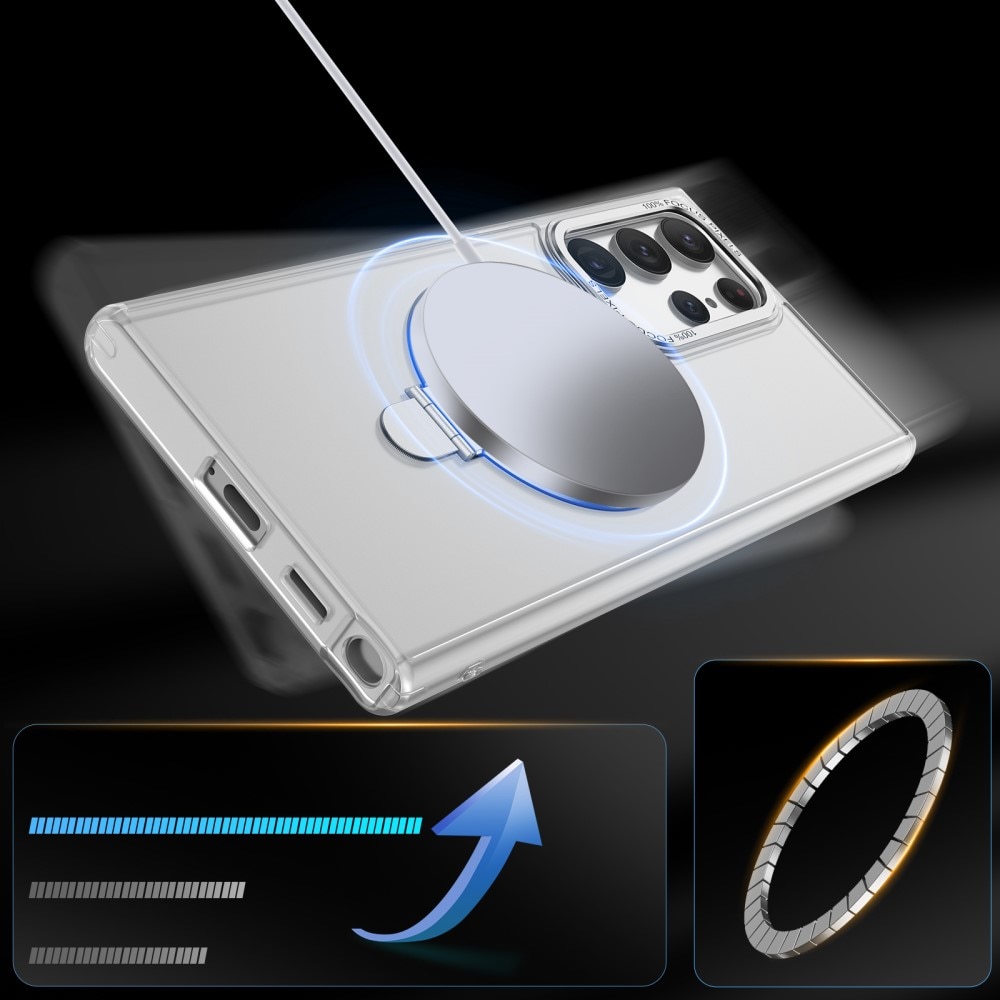 Funda híbrida MagSafe Ring Samsung Galaxy S23 Ultra transparente