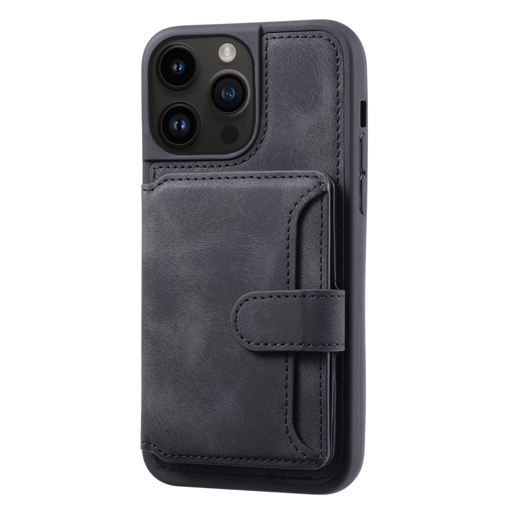 Funda con tarjetero anti-RFID Multi-slot iPhone 14 Pro Max negro