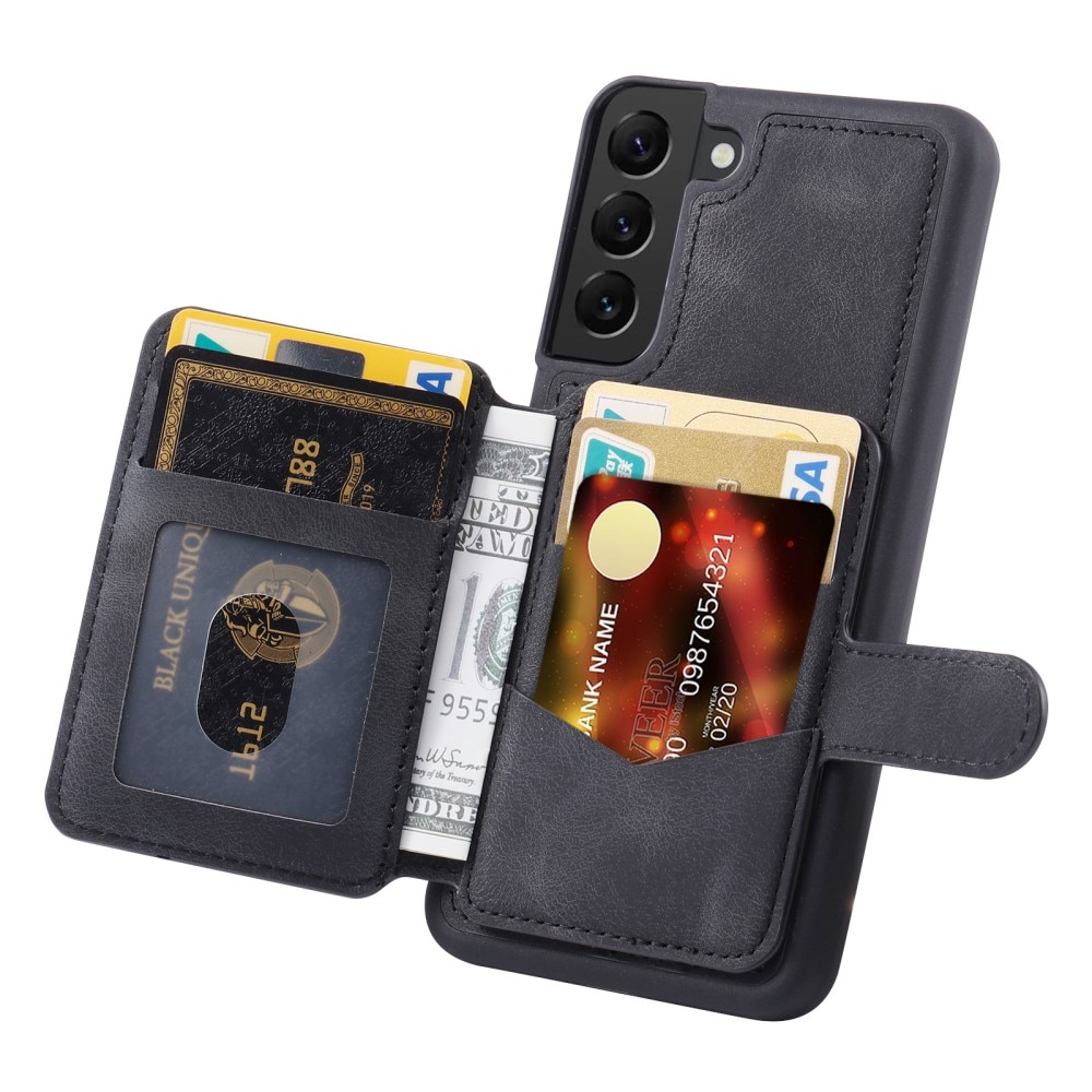 Funda con tarjetero anti-RFID Multi-slot Samsung Galaxy S22 negro