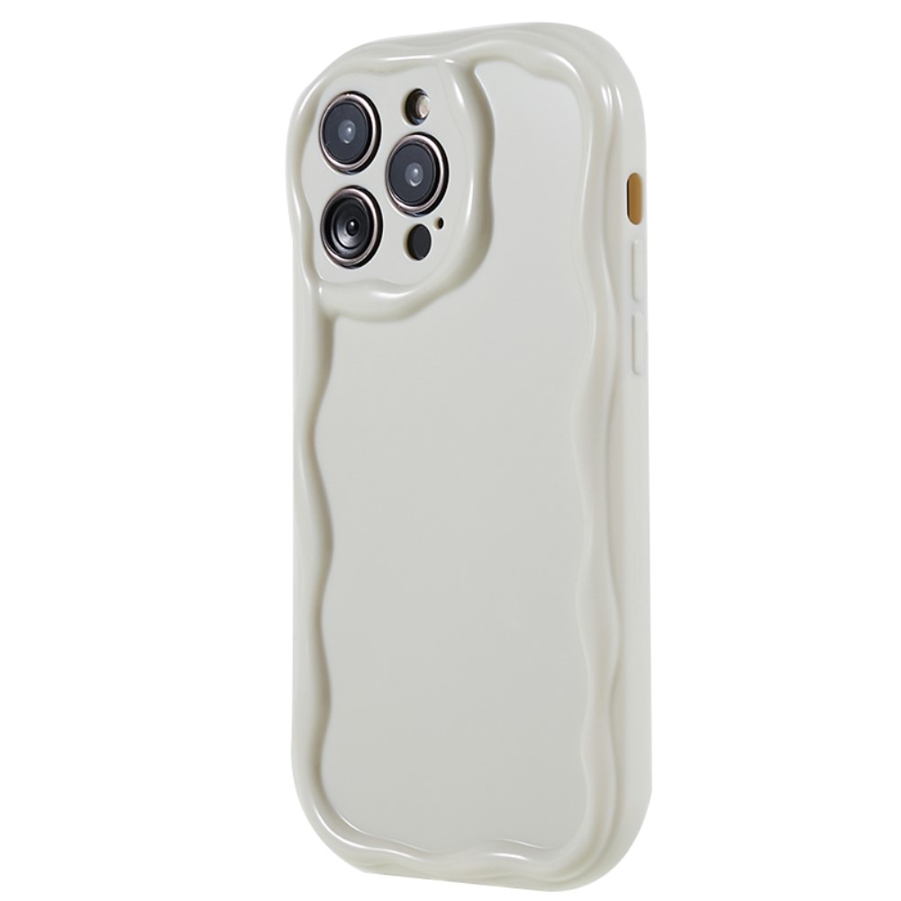 Funda TPU Wavy iPhone 14 Pro beige claro