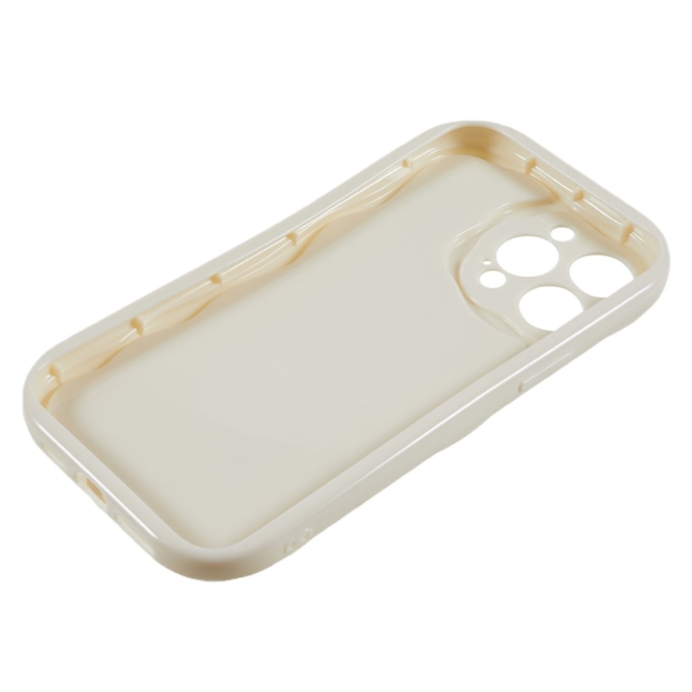 Funda TPU Wavy iPhone 14 Pro beige claro