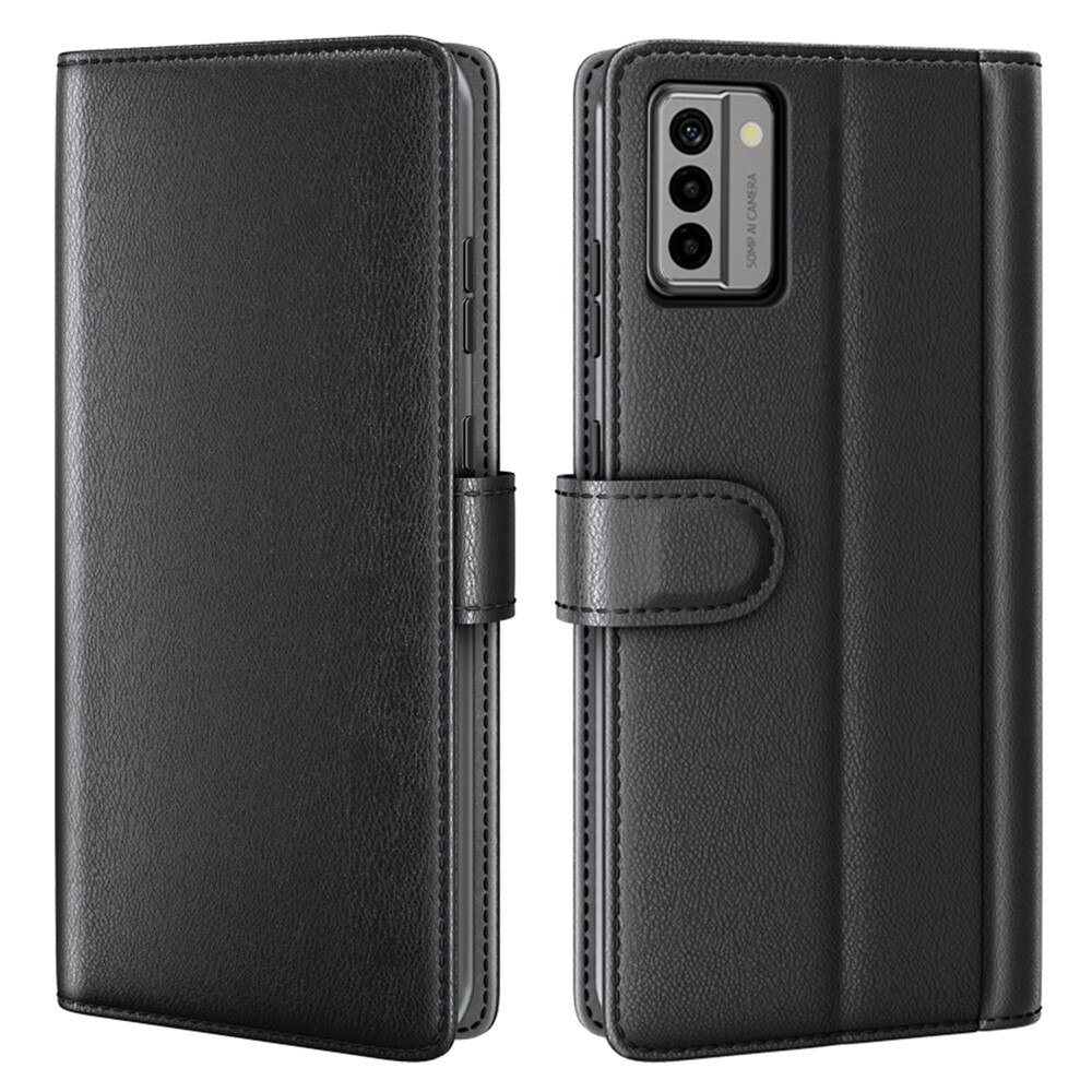 Funda de cuero genuino  Nokia G22, Negro