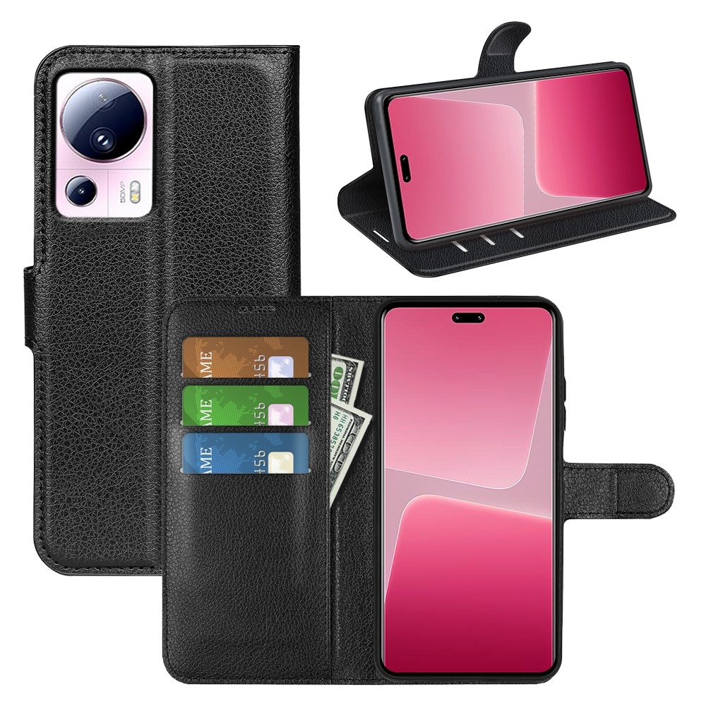 Funda cartera Xiaomi 13 Lite Negro