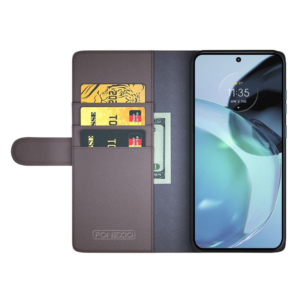 Funda de cuero genuino Google Pixel 8, Marrón