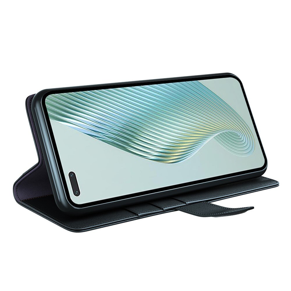 Funda de cuero genuino Honor Magic5 Pro, Negro