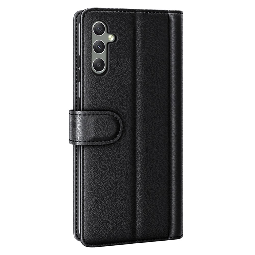 Funda de cuero genuino Samsung Galaxy A24, negro