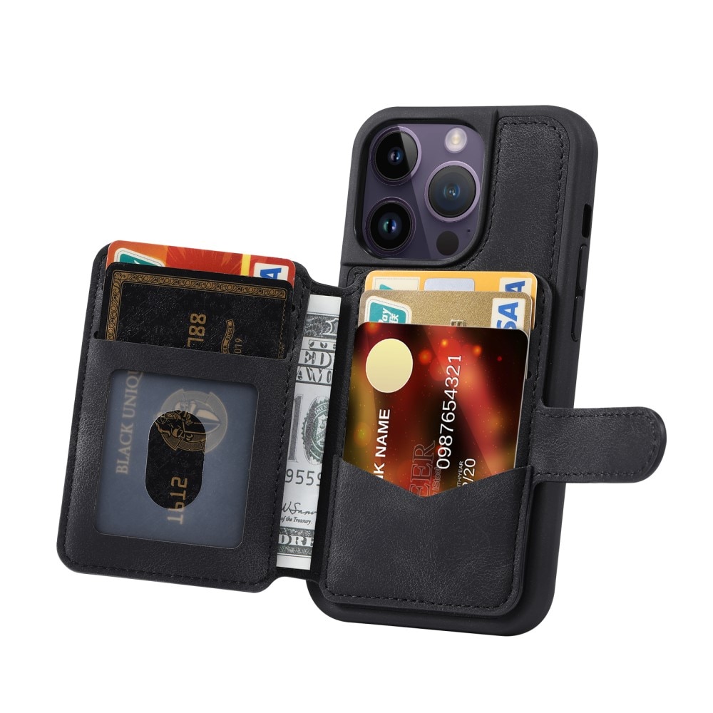Funda con tarjetero anti-RFID Multi-slot iPhone 12 Pro Max negro