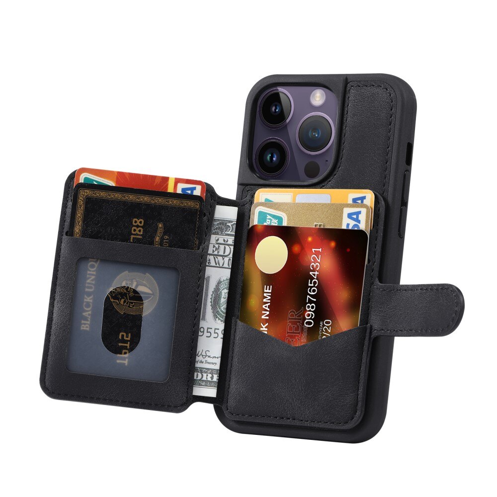 Funda con tarjetero anti-RFID Multi-slot iPhone 12 Pro Max negro