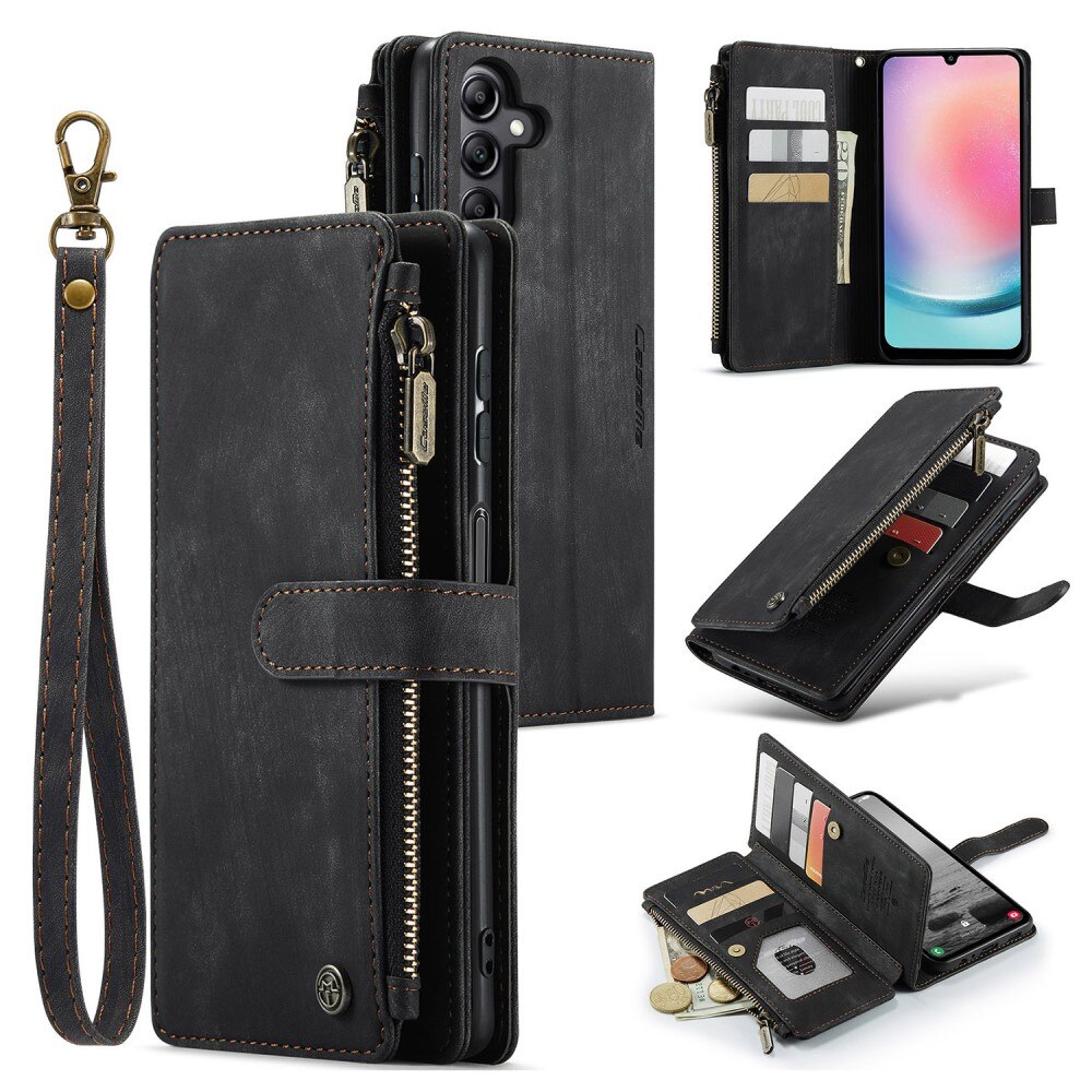 Cartera Zipper Samsung Galaxy A24 negro