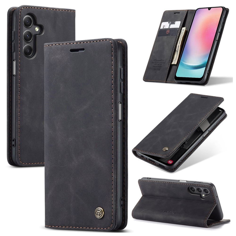 Funda delgada con solapa Samsung Galaxy A24 negro