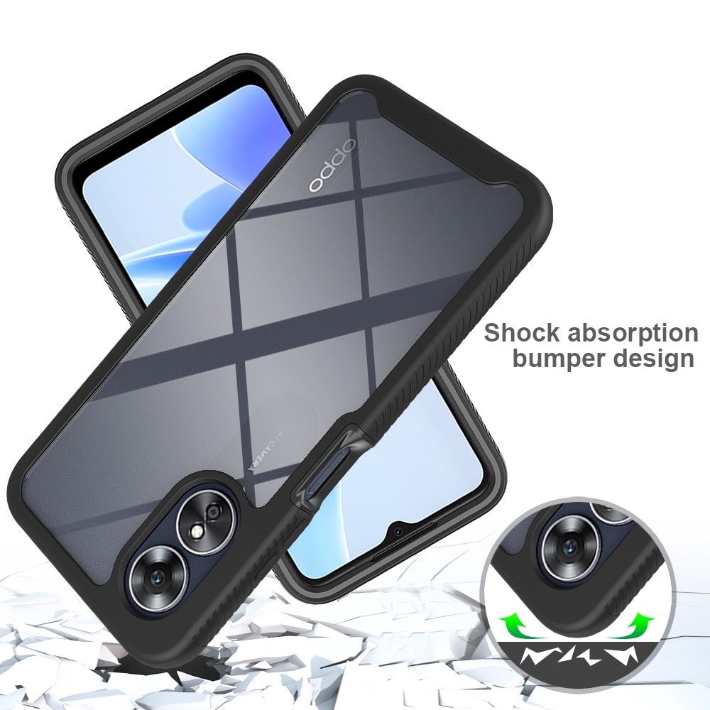 Funda Full Protection Oppo A17 negro