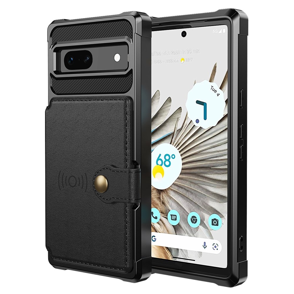 Funda con tarjetero Tough Multi-slot Google Pixel 7a negro