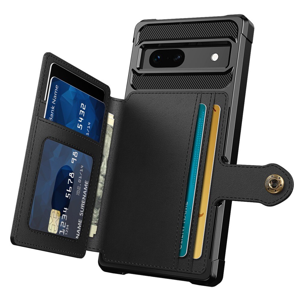 Funda con tarjetero Tough Multi-slot Google Pixel 7a Negro
