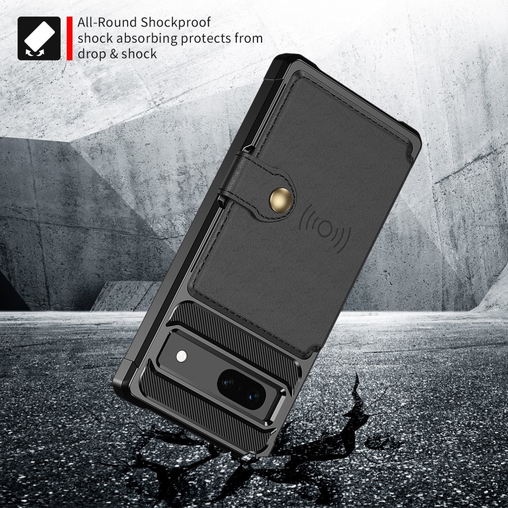 Funda con tarjetero Tough Multi-slot Google Pixel 7a negro