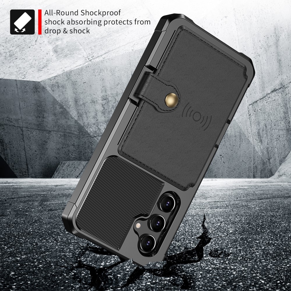 Funda con tarjetero Tough Multi-slot Samsung Galaxy A34 Negro