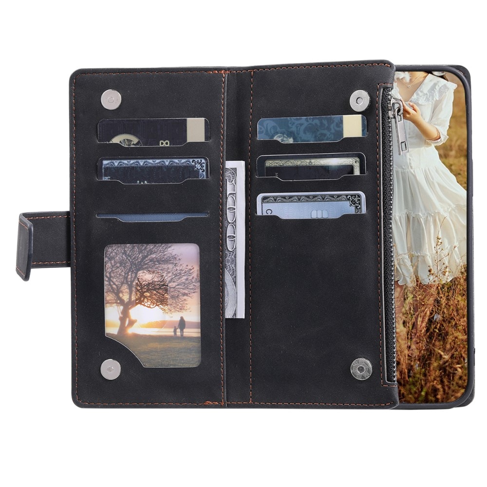 Funda acolchada tipo billetera Samsung Galaxy A54 Negro
