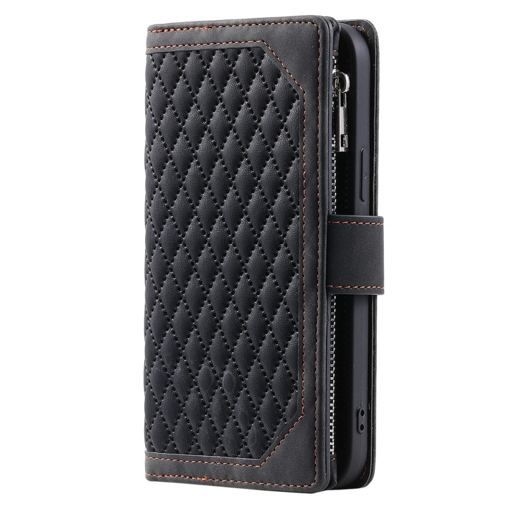 Funda acolchada tipo billetera Samsung Galaxy A54 negro