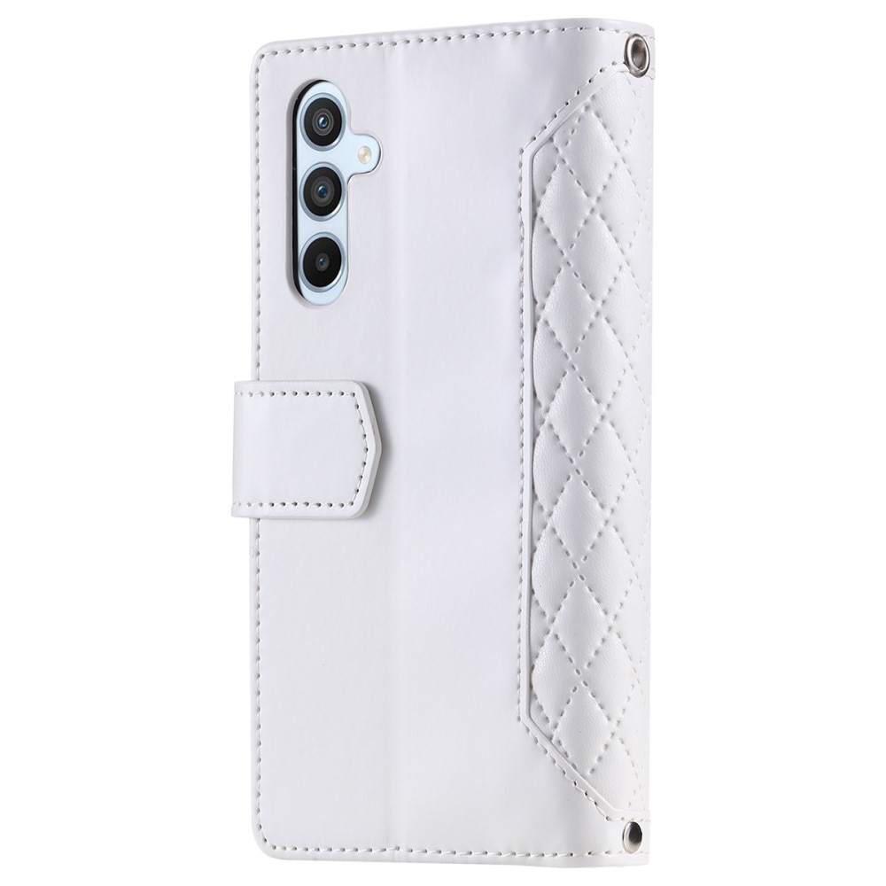 Funda acolchada tipo billetera Samsung Galaxy A54 blanco