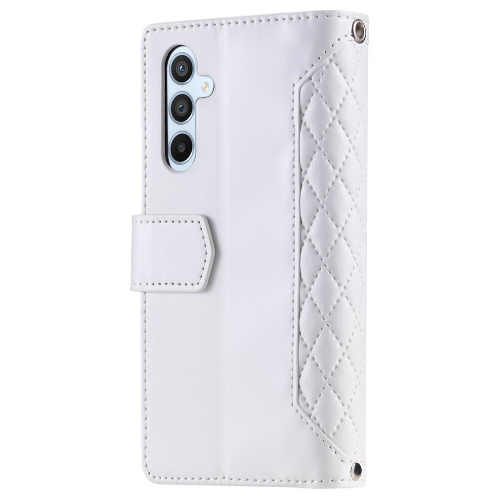 Funda acolchada tipo billetera Samsung Galaxy A54 blanco