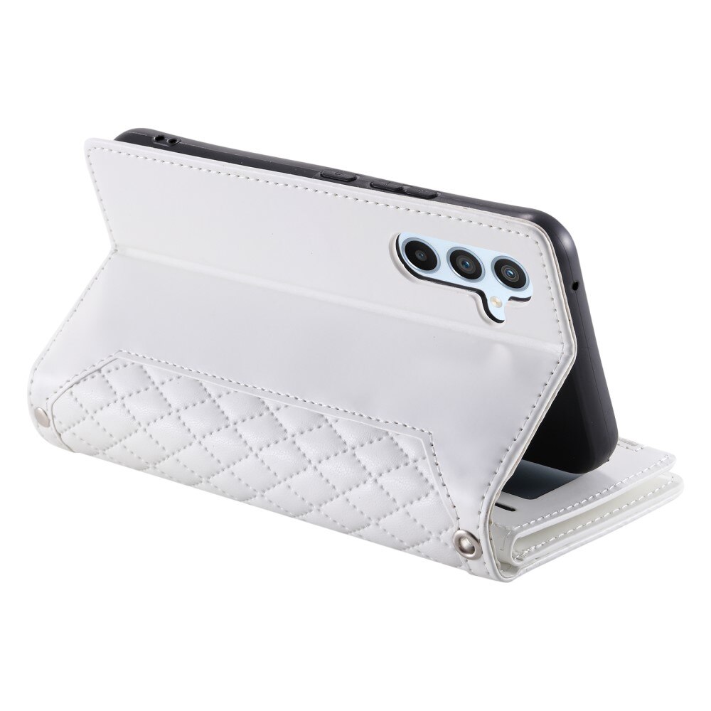 Funda acolchada tipo billetera Samsung Galaxy A54 blanco