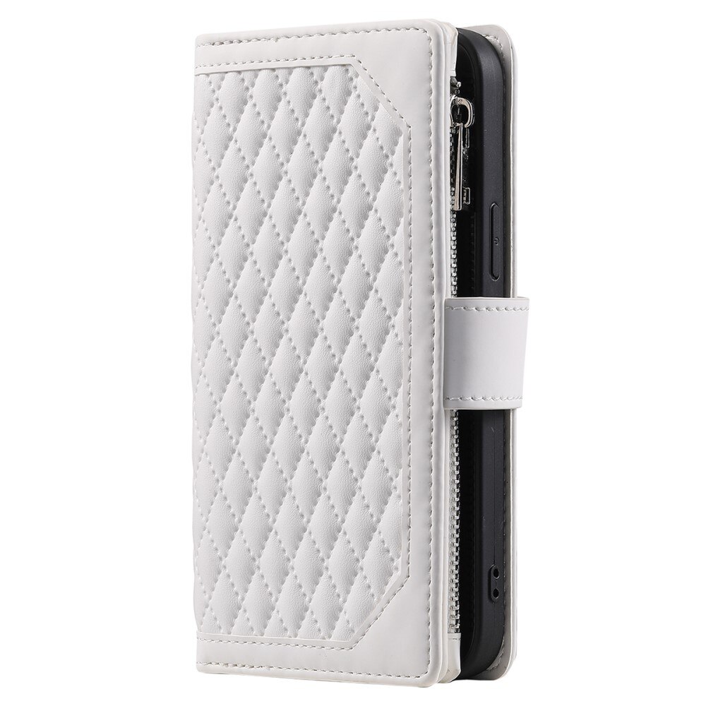 Funda acolchada tipo billetera Samsung Galaxy A54 blanco