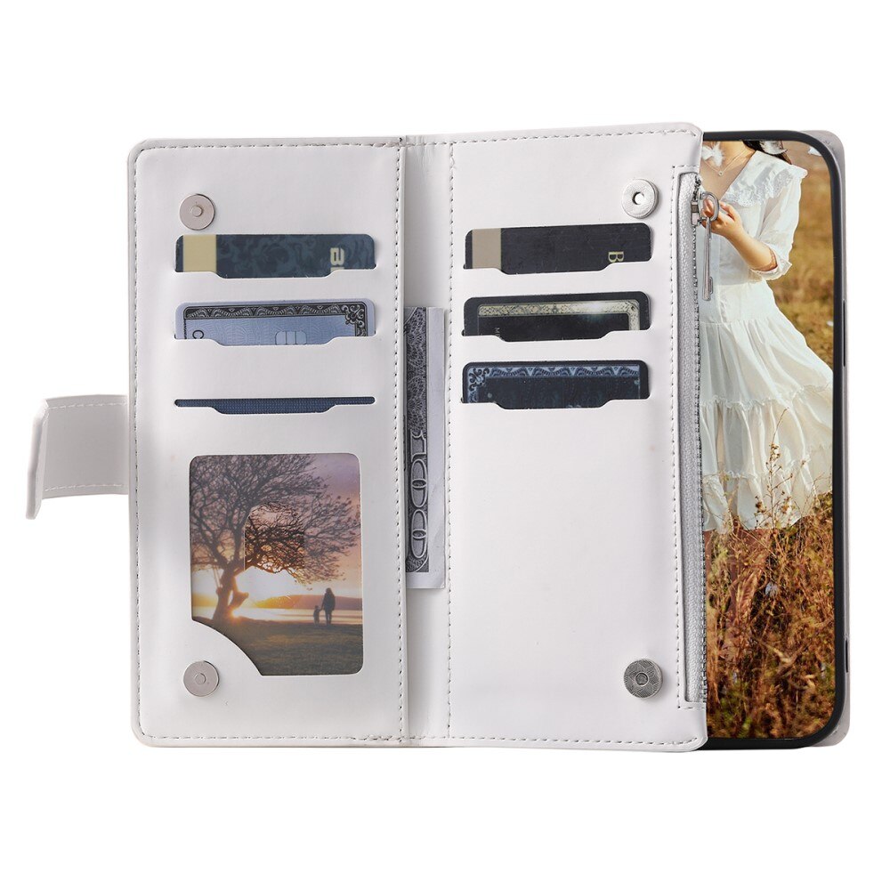 Funda acolchada tipo billetera Samsung Galaxy A14 Blance