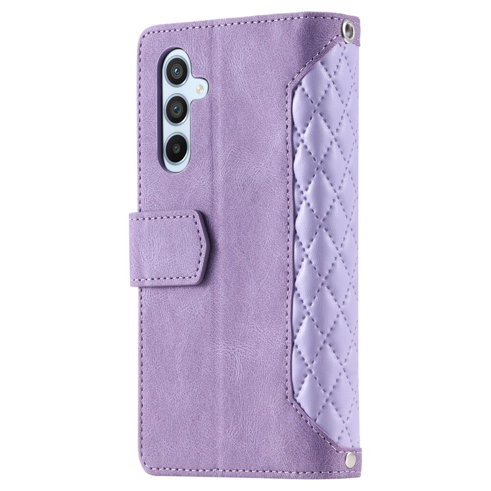 Funda acolchada tipo billetera Samsung Galaxy A14 violeta