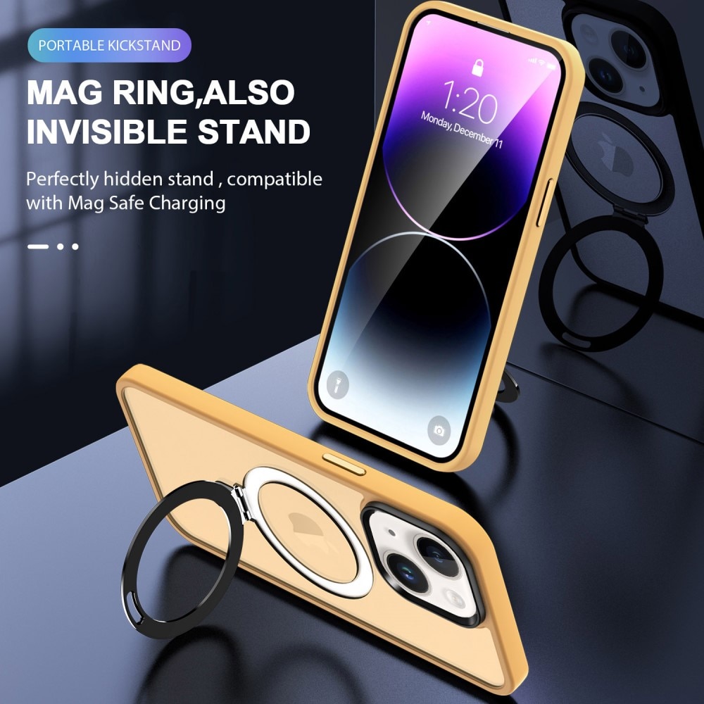 Funda híbrida MagSafe Ring iPhone 14 Naranja