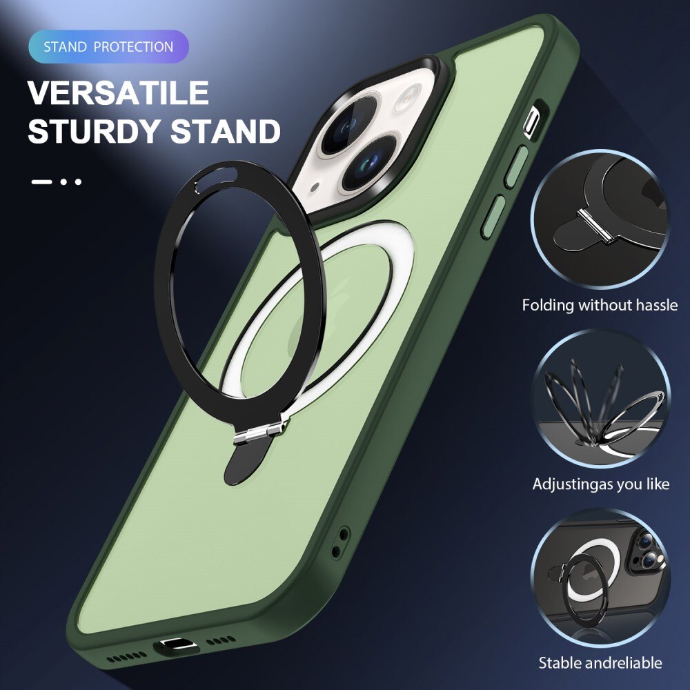 Funda híbrida MagSafe Ring iPhone 13 Verde