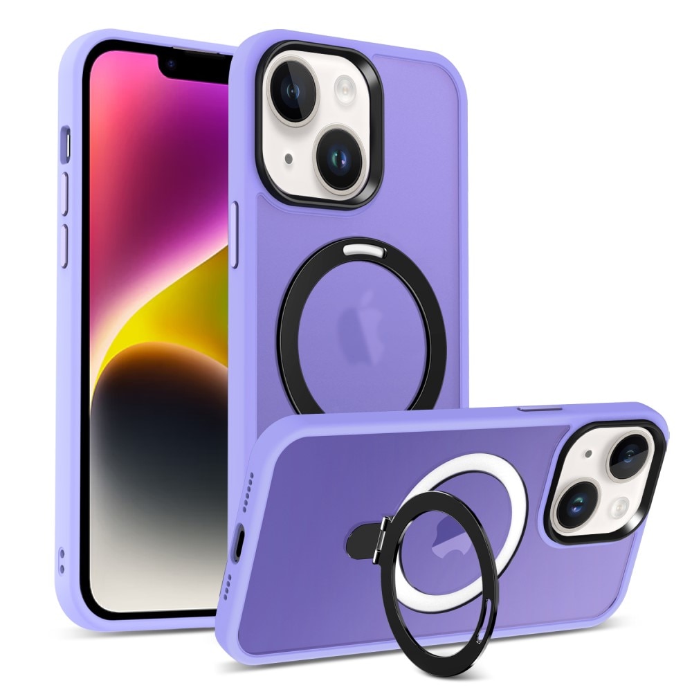 Funda híbrida MagSafe Ring iPhone 13 violeta