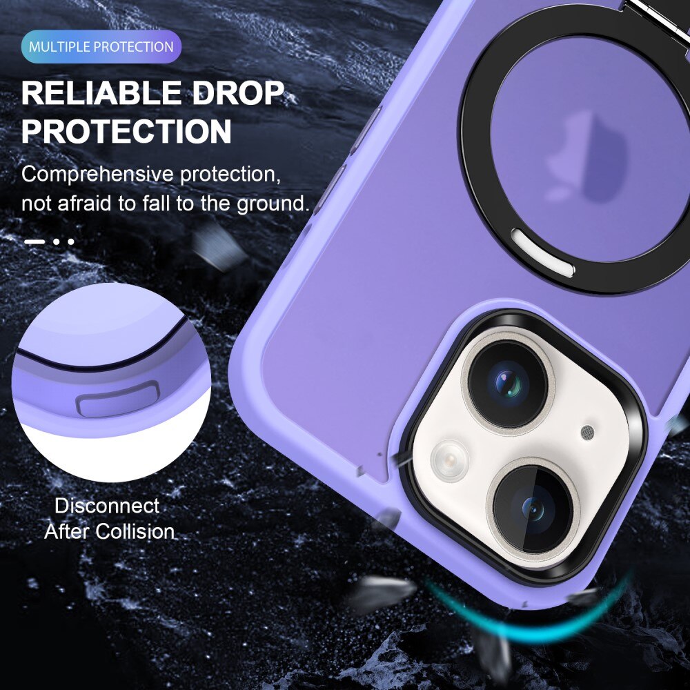 Funda híbrida MagSafe Ring iPhone 13 Púrpura