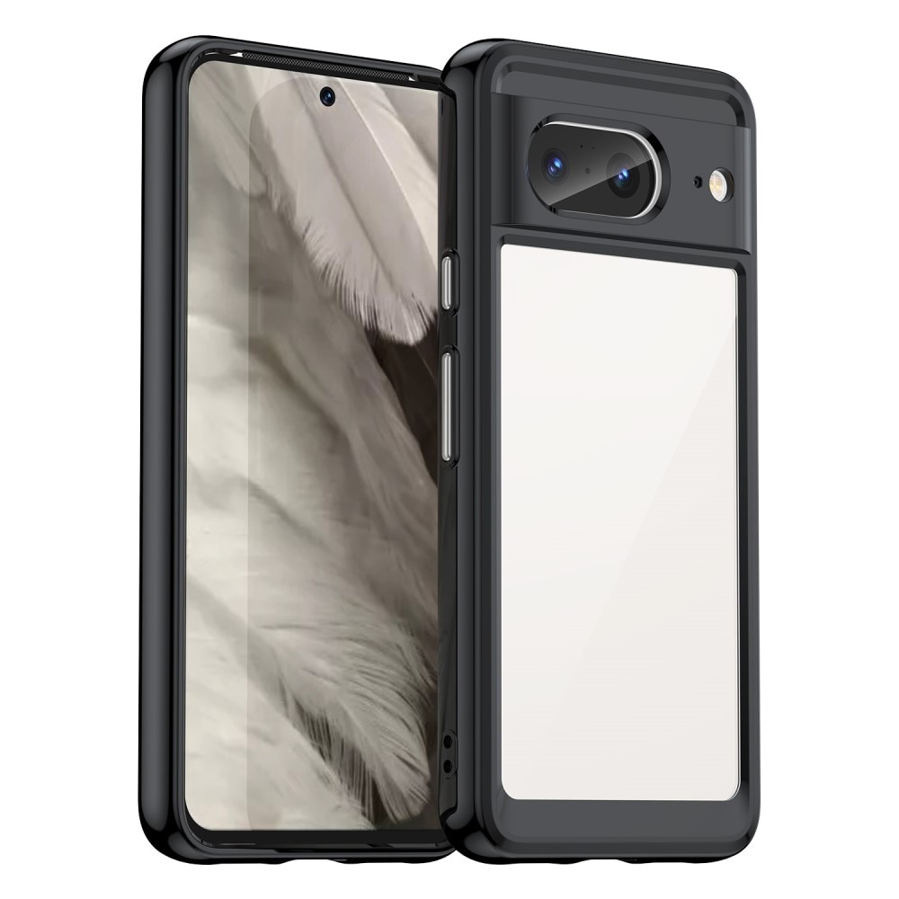 Funda híbrida Crystal Hybrid para Google Pixel 8, negro