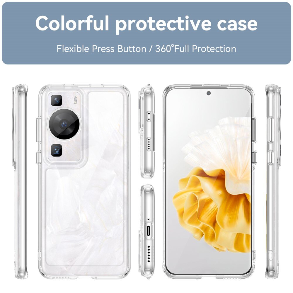 Funda híbrida Crystal Hybrid para Huawei P60/P60 Pro, transparente